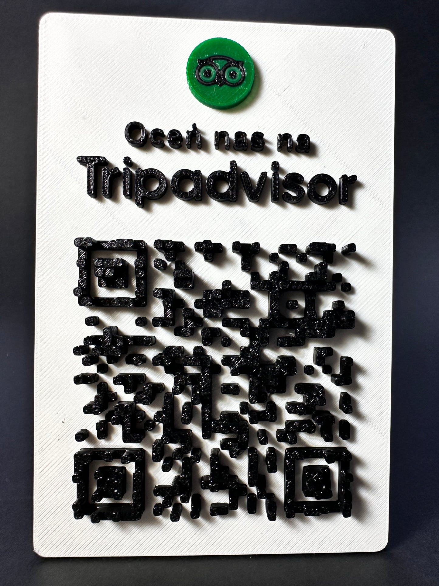 Tabliczka QR 3D - Trip Advisor