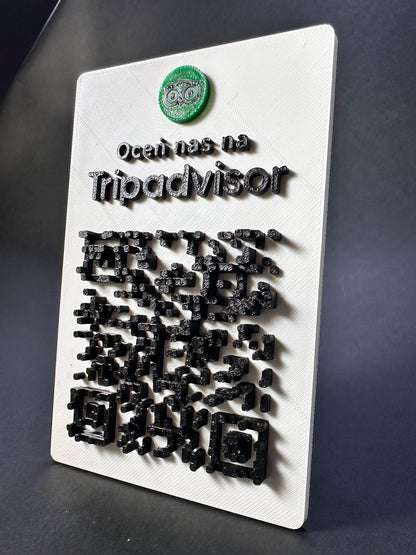 Tabliczka QR 3D - Trip Advisor