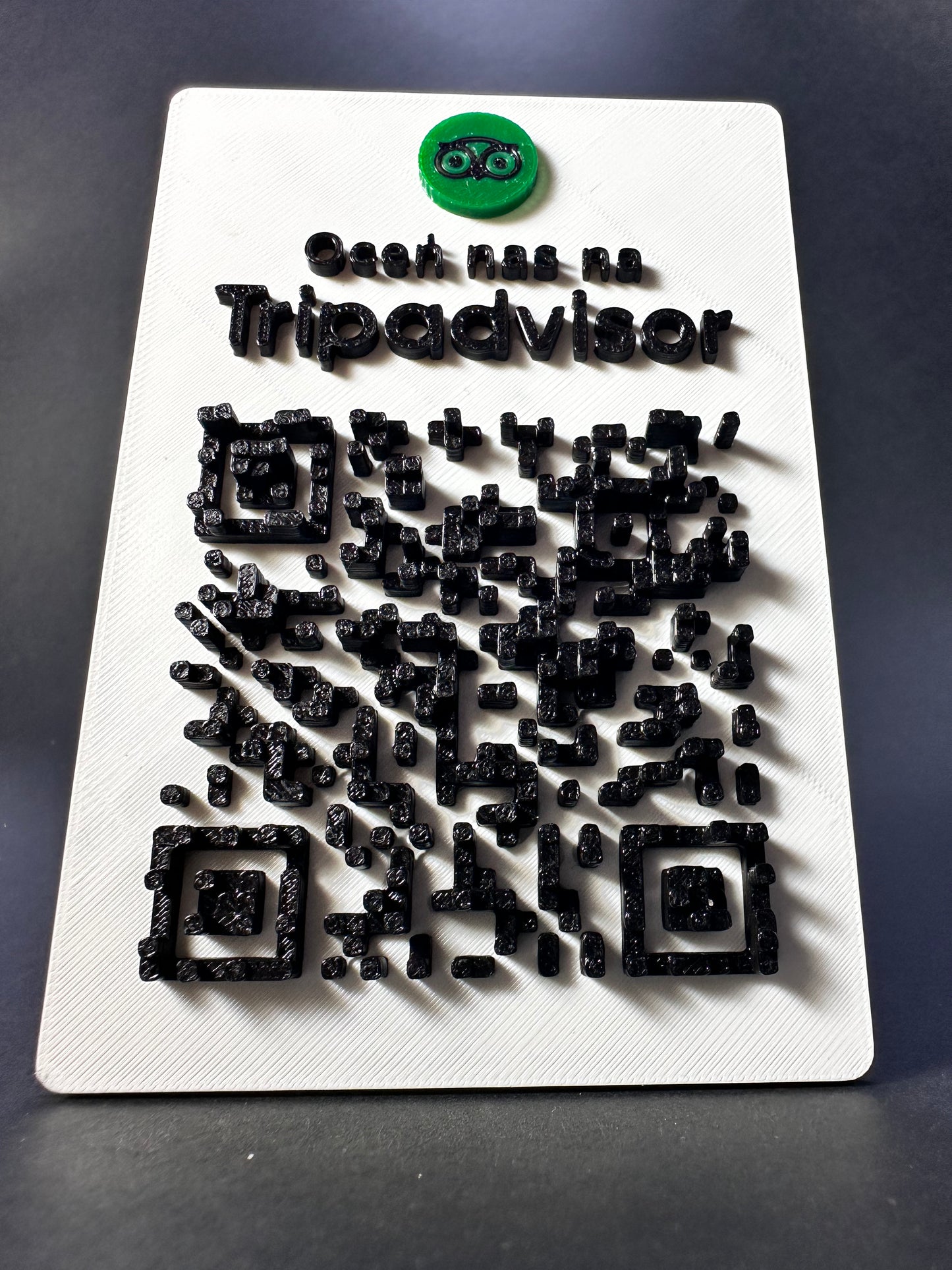Tabliczka QR 3D - Trip Advisor