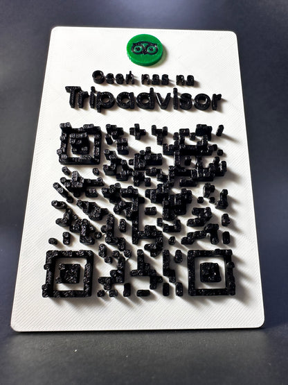 Tabliczka QR 3D - Trip Advisor
