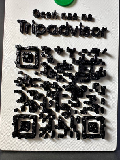 Tabliczka QR 3D - Trip Advisor