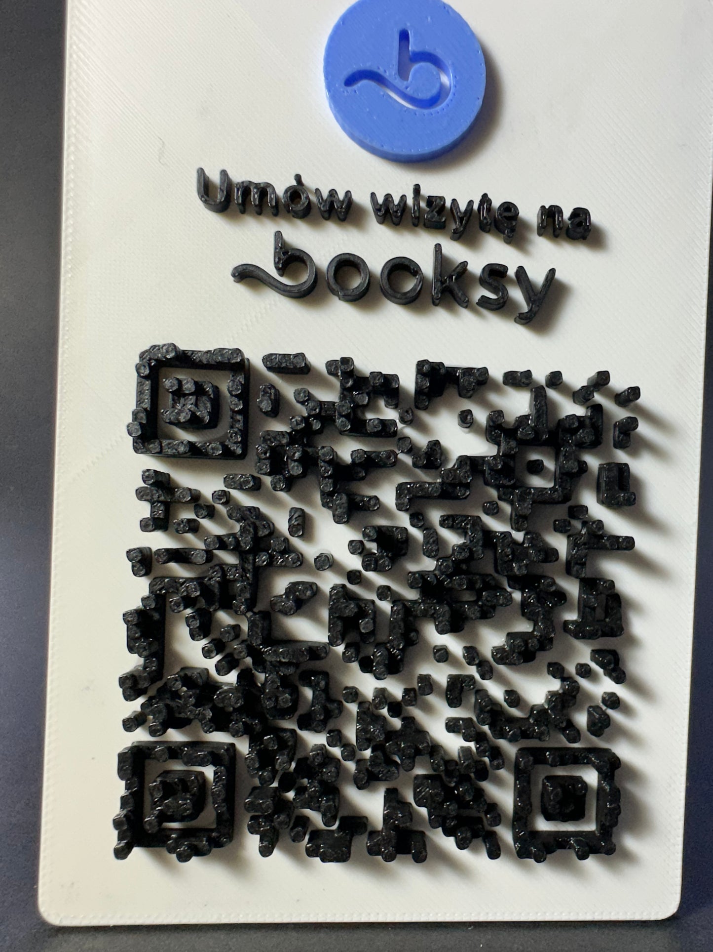 Tabliczka QR 3D - Booksy