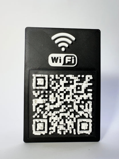Tabliczka QR 3D - Wi - Fi