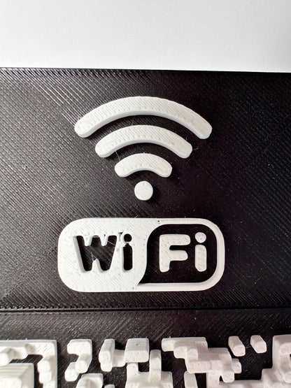 Tabliczka QR 3D - Wi - Fi