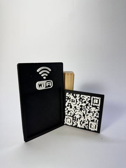 Tabliczka QR 3D - Wi - Fi