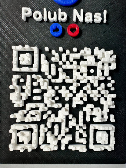 Tabliczka QR 3D - Facebook