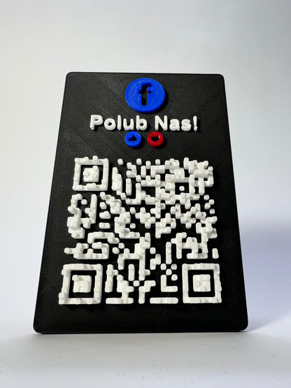 Tabliczka QR 3D - Facebook