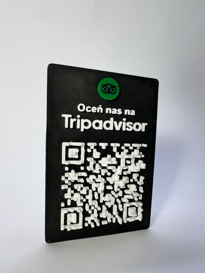 Tabliczka QR 3D - Trip Advisor