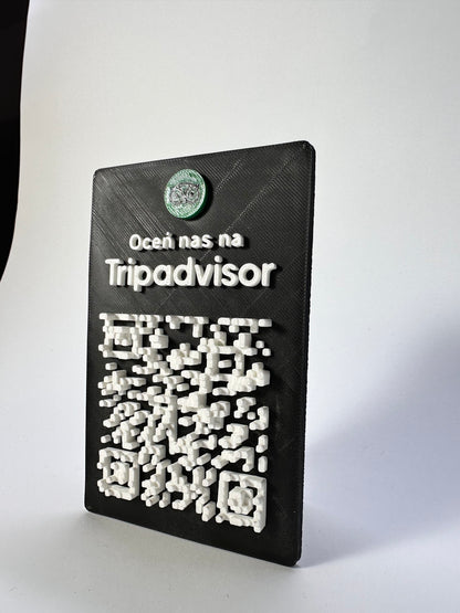 Tabliczka QR 3D - Trip Advisor
