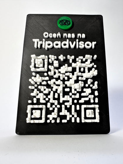Tabliczka QR 3D - Trip Advisor