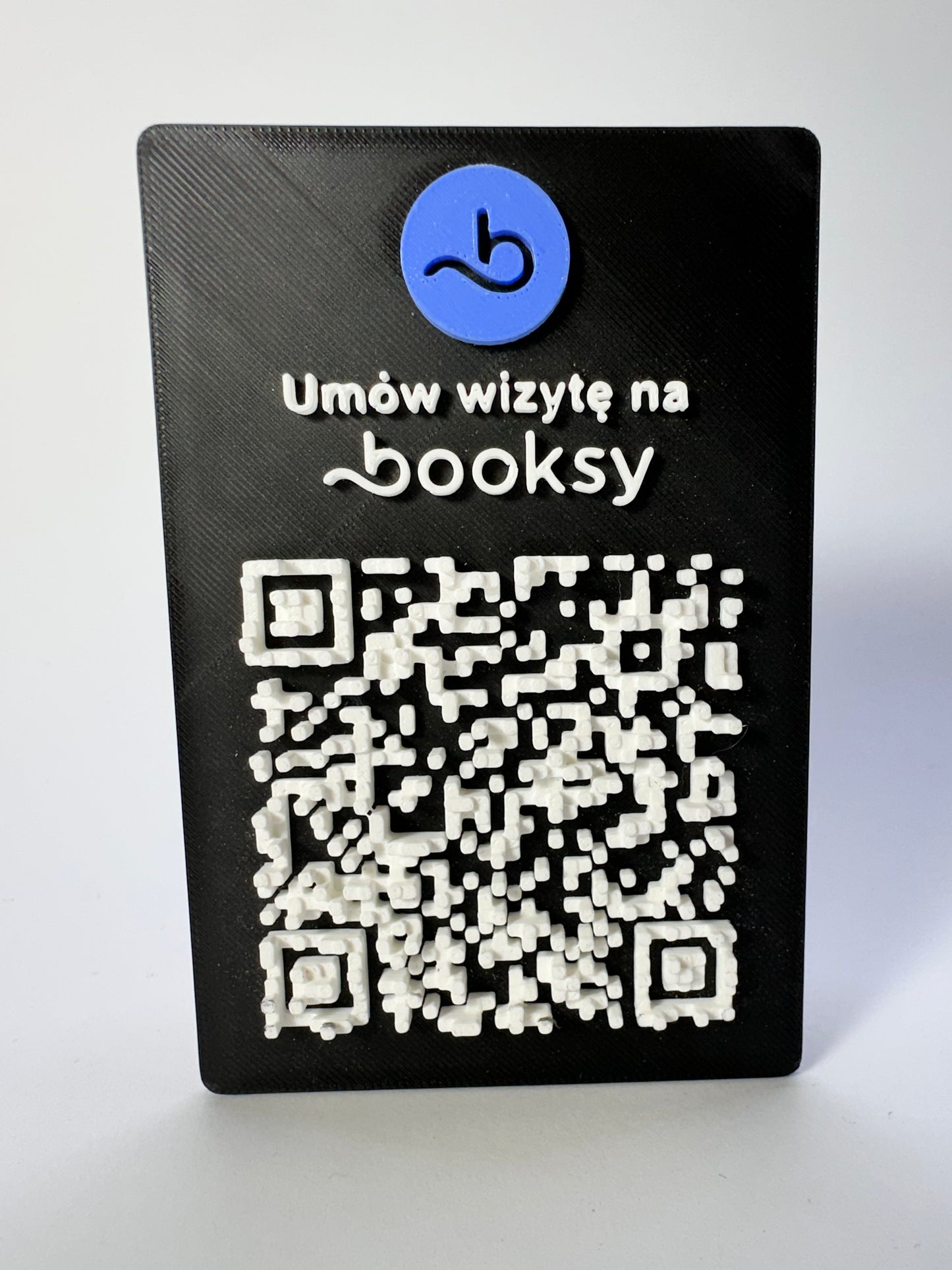 Tabliczka QR 3D - Booksy