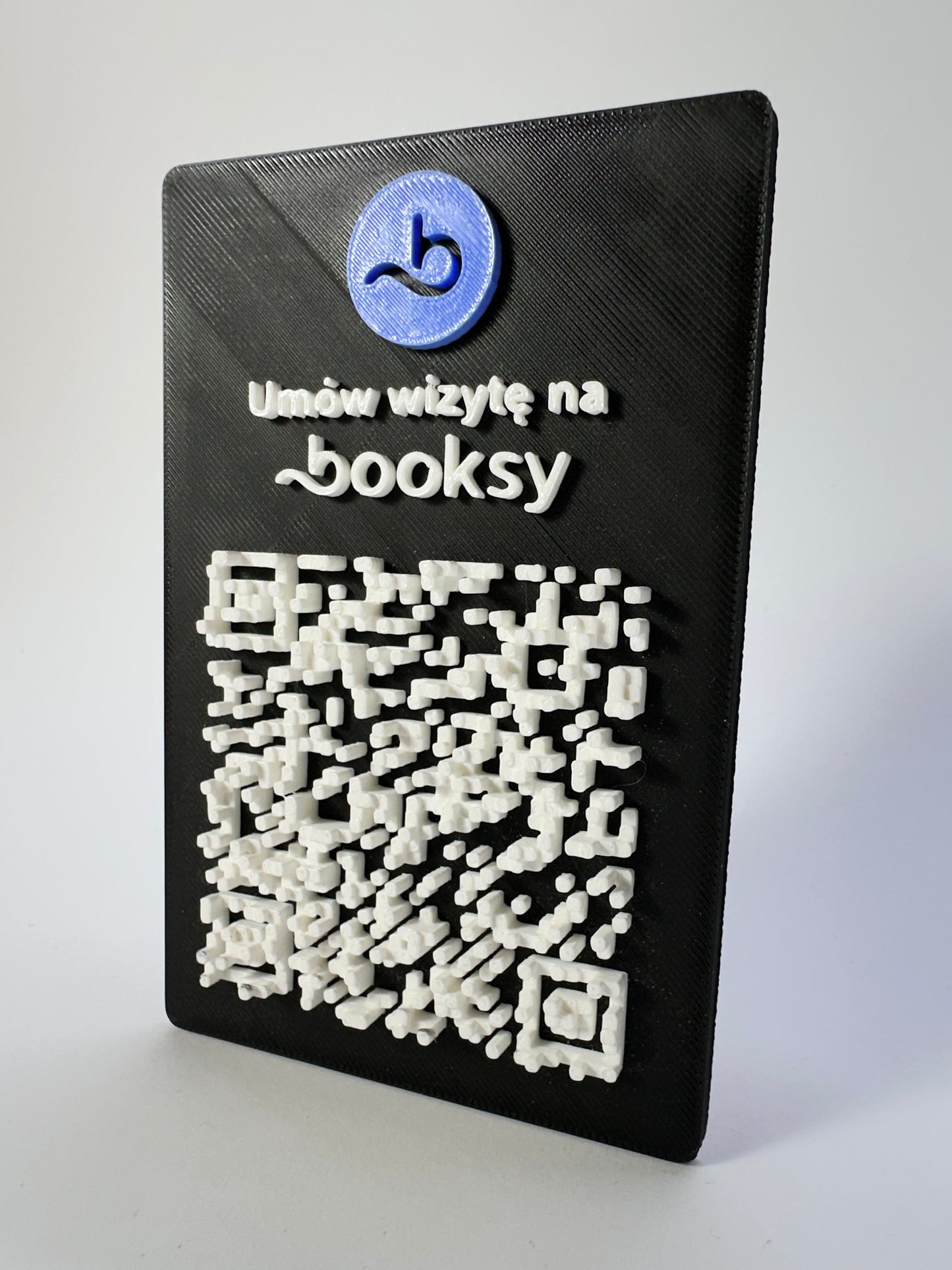 Tabliczka QR 3D - Booksy