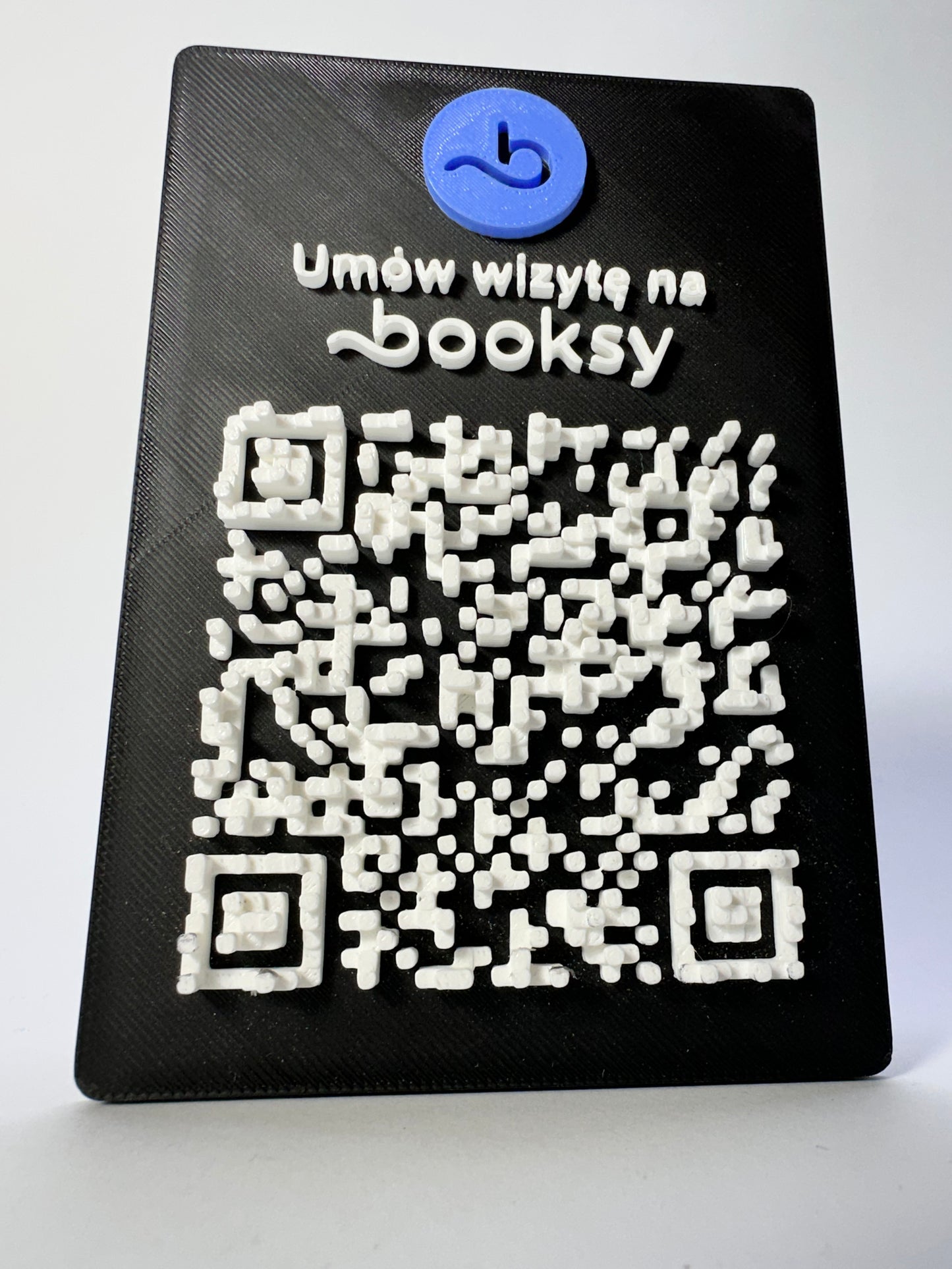 Tabliczka QR 3D - Booksy