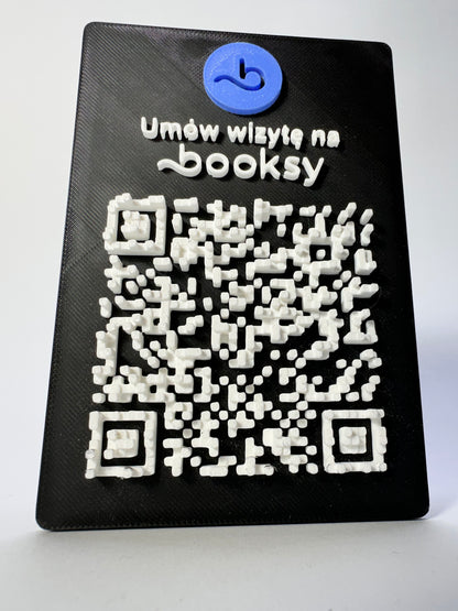 Tabliczka QR 3D - Booksy