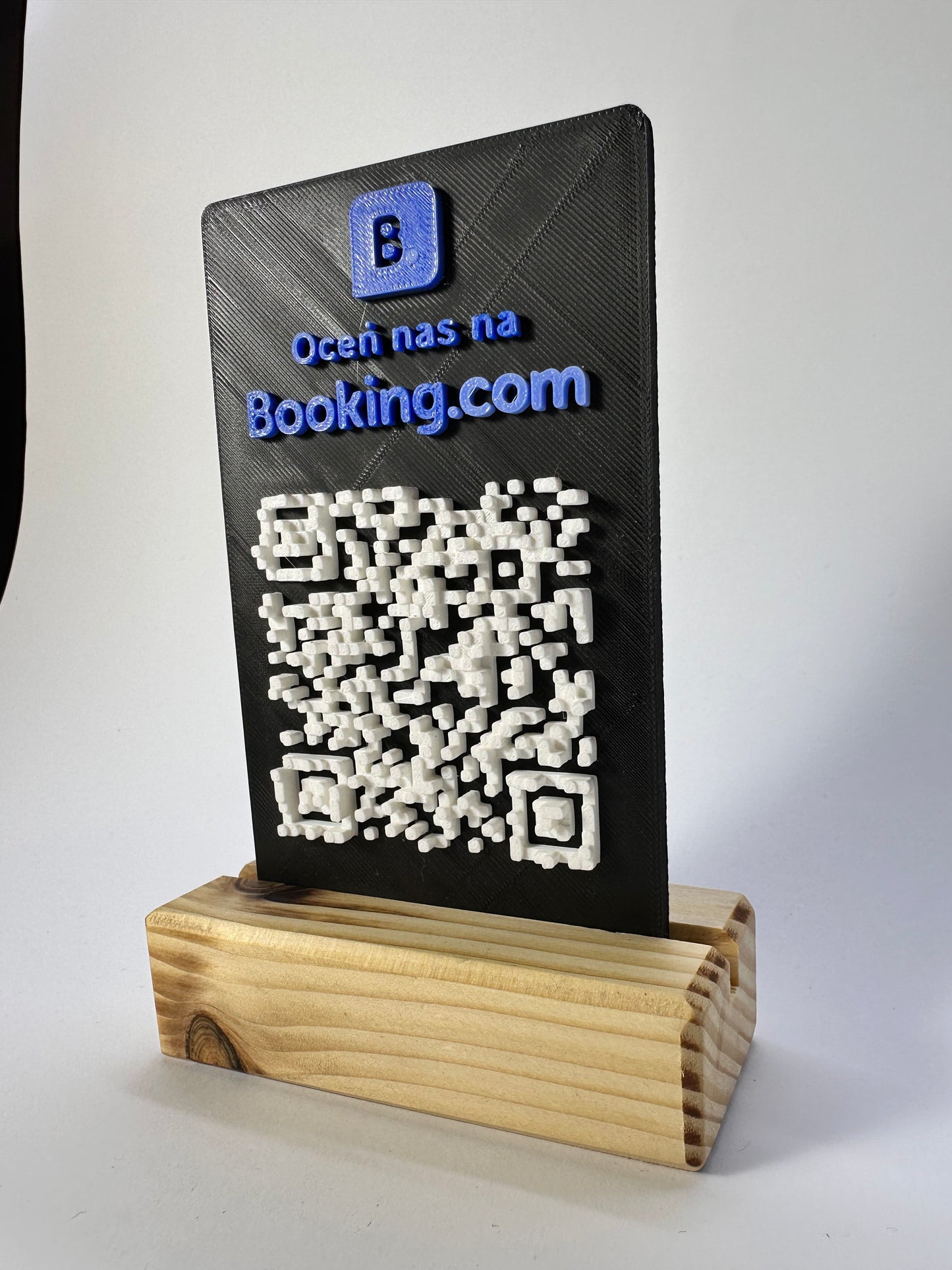 Tabliczka QR 3D - Booking