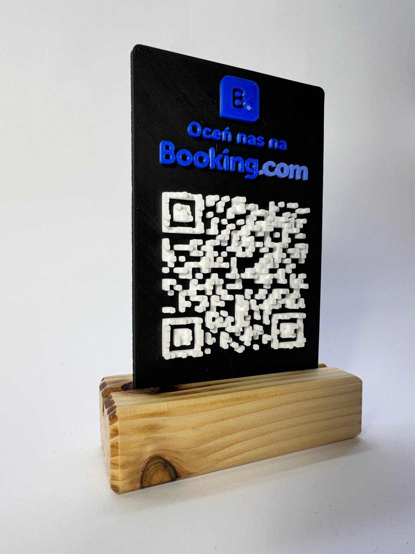 Tabliczka QR 3D - Booking