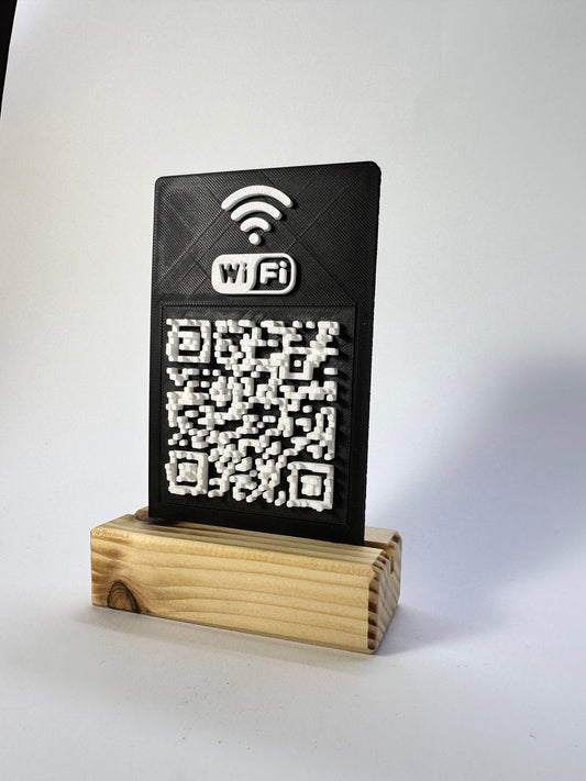 Tabliczka QR 3D - Wi - Fi