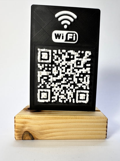 Tabliczka QR 3D - Wi - Fi