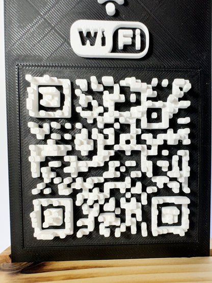 Tabliczka QR 3D - Wi - Fi