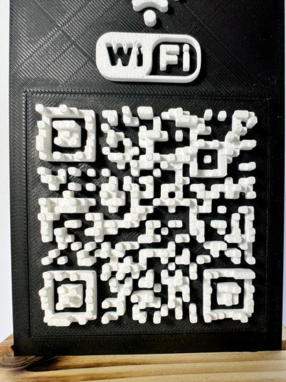 Tabliczka QR 3D - Wi - Fi