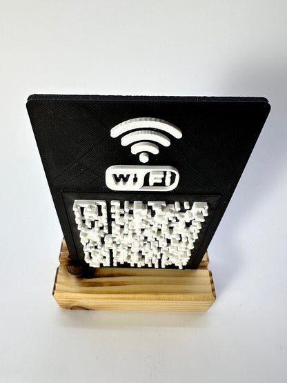 Tabliczka QR 3D - Wi - Fi