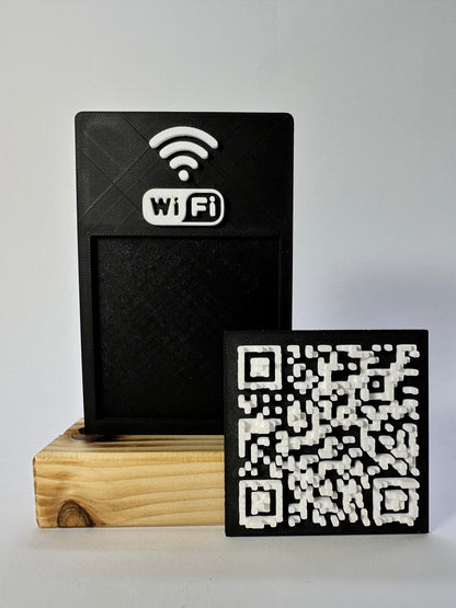Tabliczka QR 3D - Wi - Fi