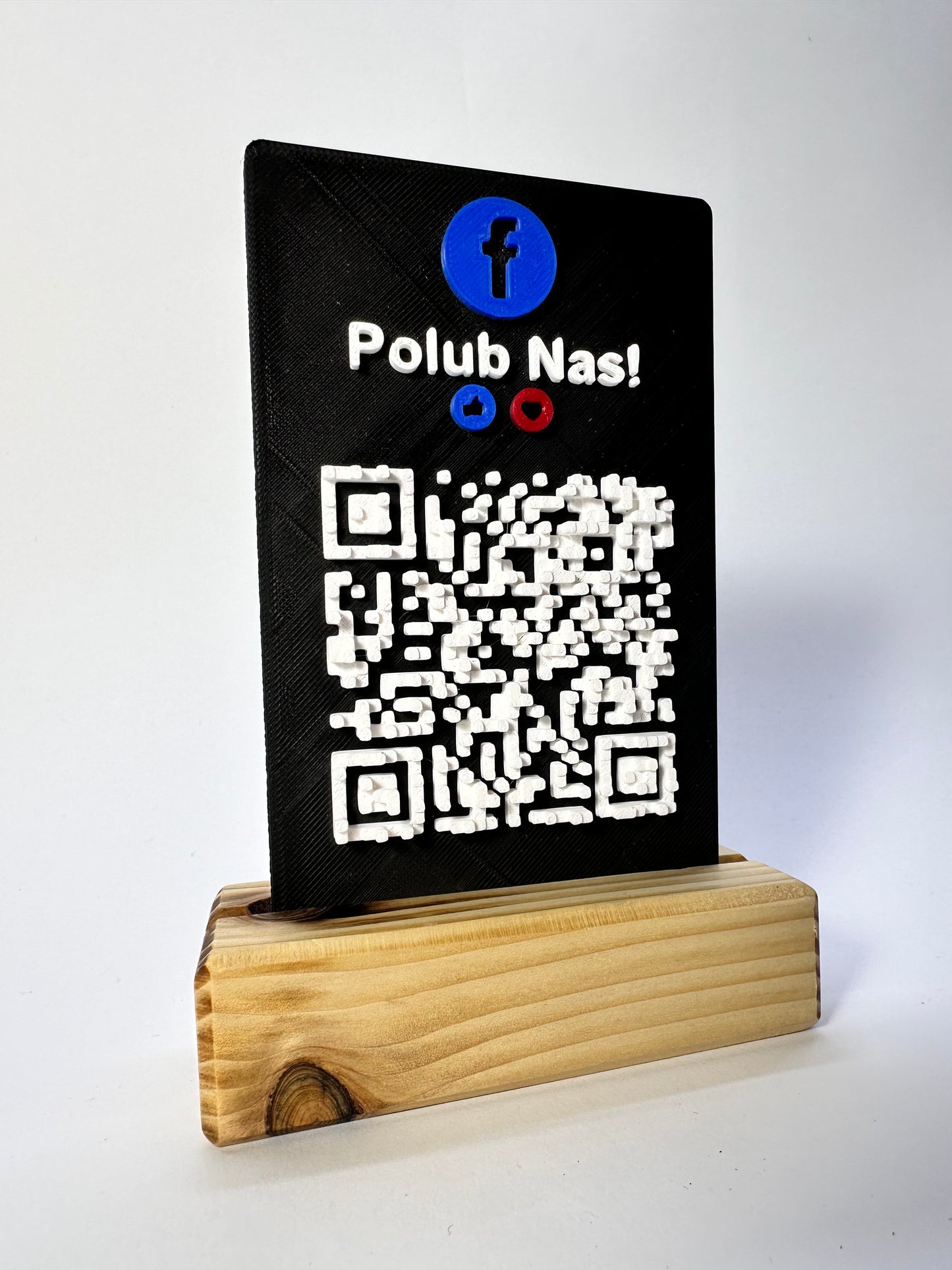 Tabliczka QR 3D - Facebook