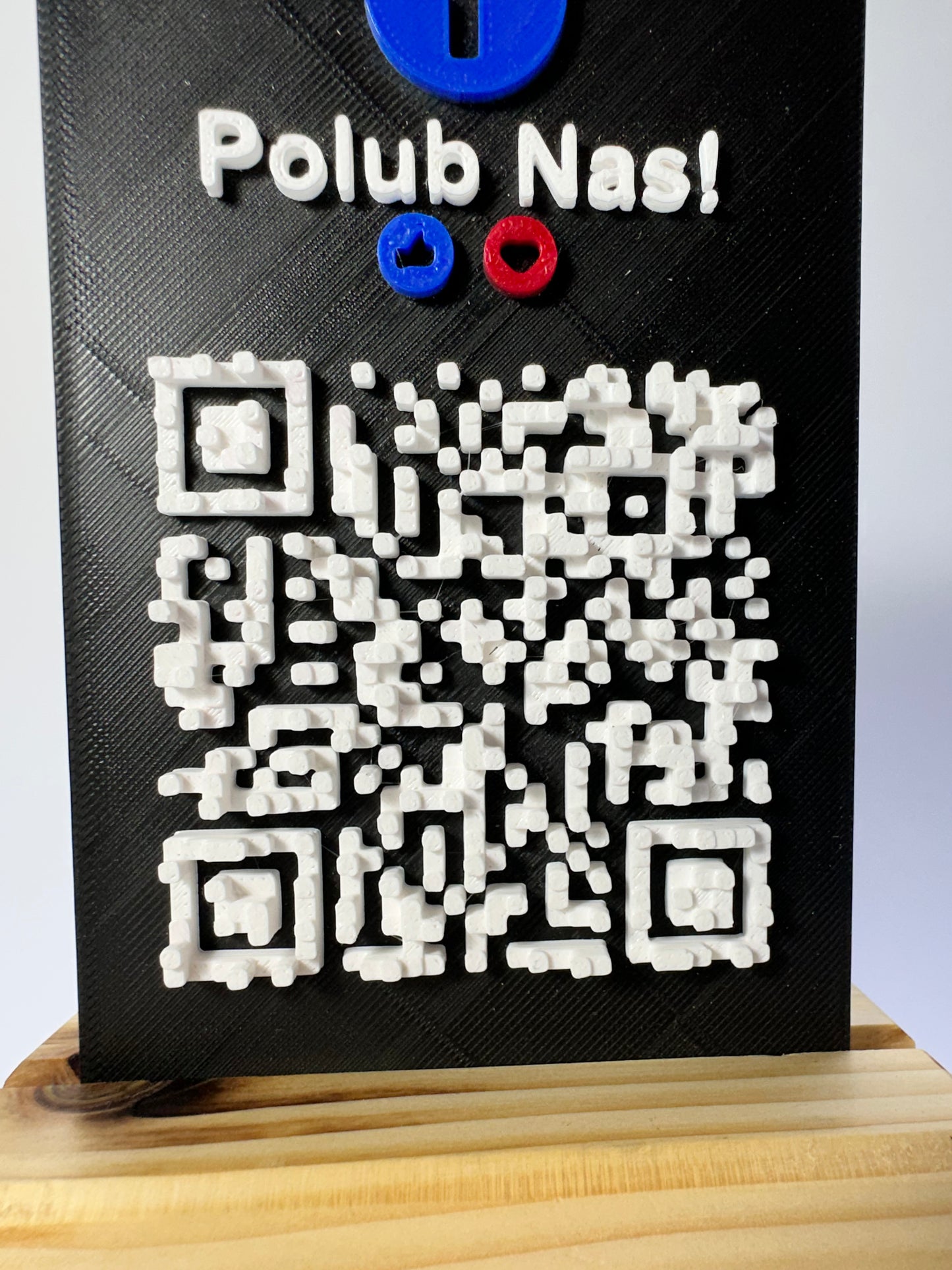 Tabliczka QR 3D - Facebook