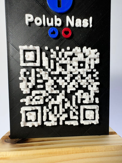 Tabliczka QR 3D - Facebook