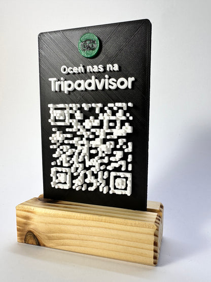 Tabliczka QR 3D - Trip Advisor