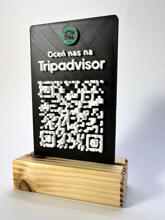 Tabliczka QR 3D - Trip Advisor