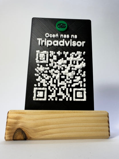 Tabliczka QR 3D - Trip Advisor