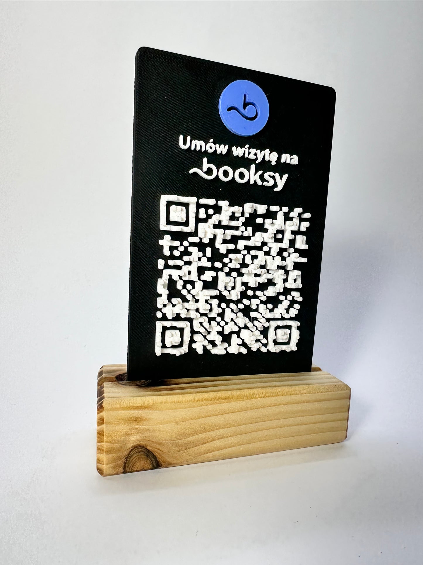 Tabliczka QR 3D - Booksy