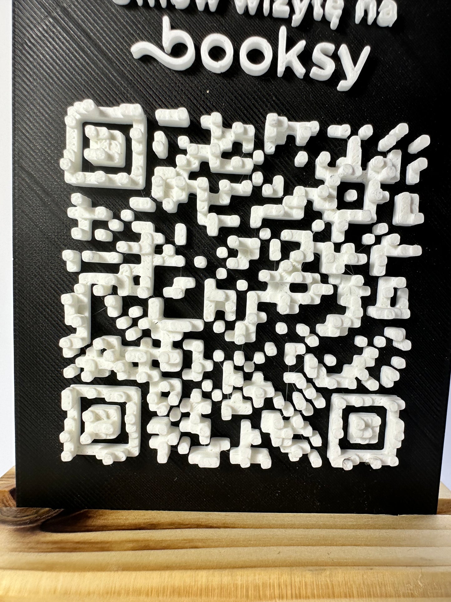 Tabliczka QR 3D - Booksy