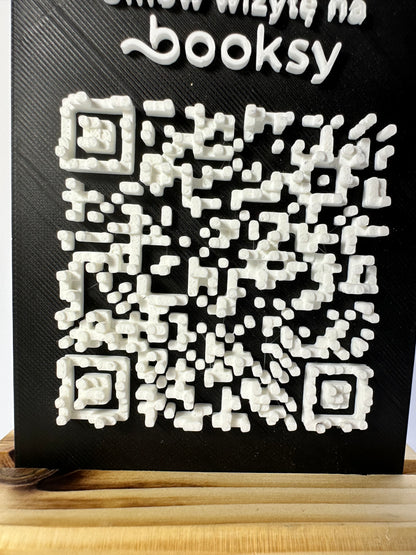 Tabliczka QR 3D - Booksy