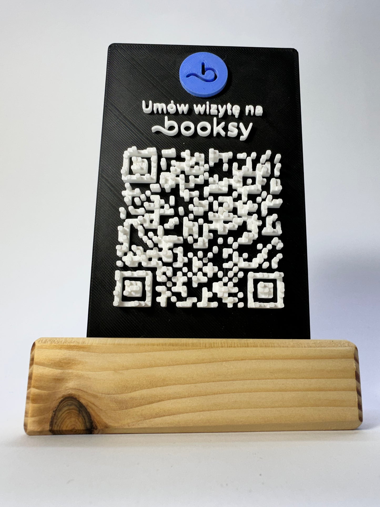 Tabliczka QR 3D - Booksy