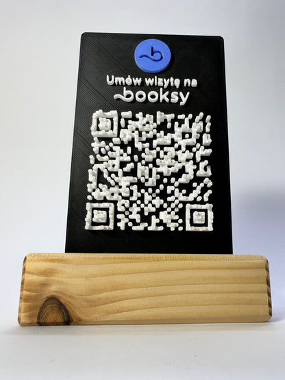 Tabliczka QR 3D - Booksy