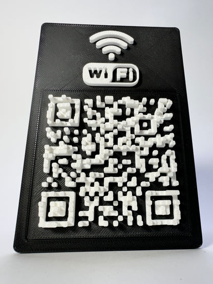 Tabliczka QR 3D - Wi - Fi
