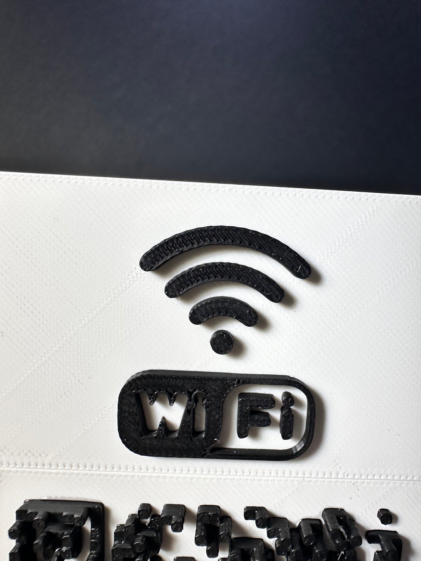 Tabliczka QR 3D - Wi - Fi