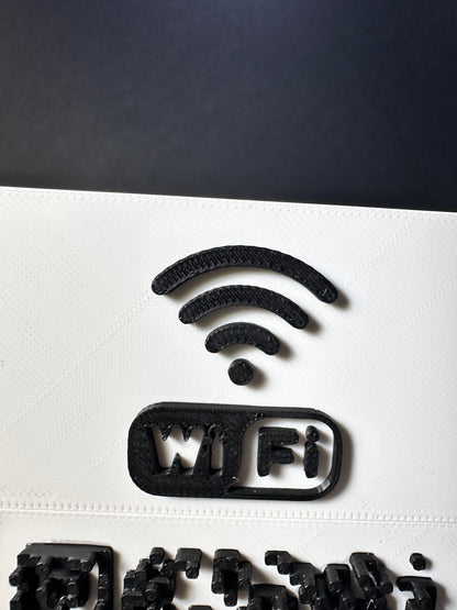 Tabliczka QR 3D - Wi - Fi