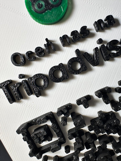 Tabliczka QR 3D - Trip Advisor