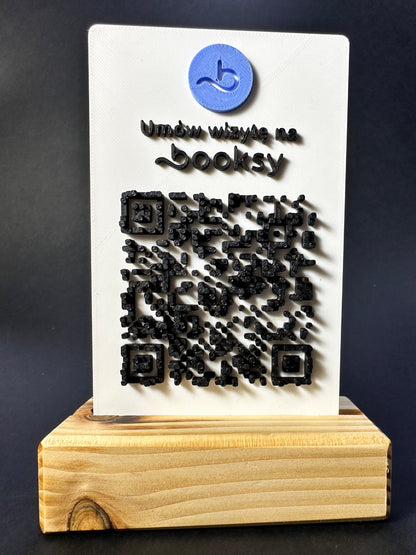Tabliczka QR 3D - Booksy