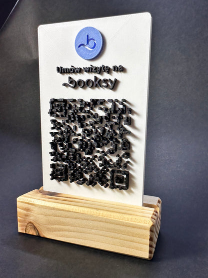 Tabliczka QR 3D - Booksy