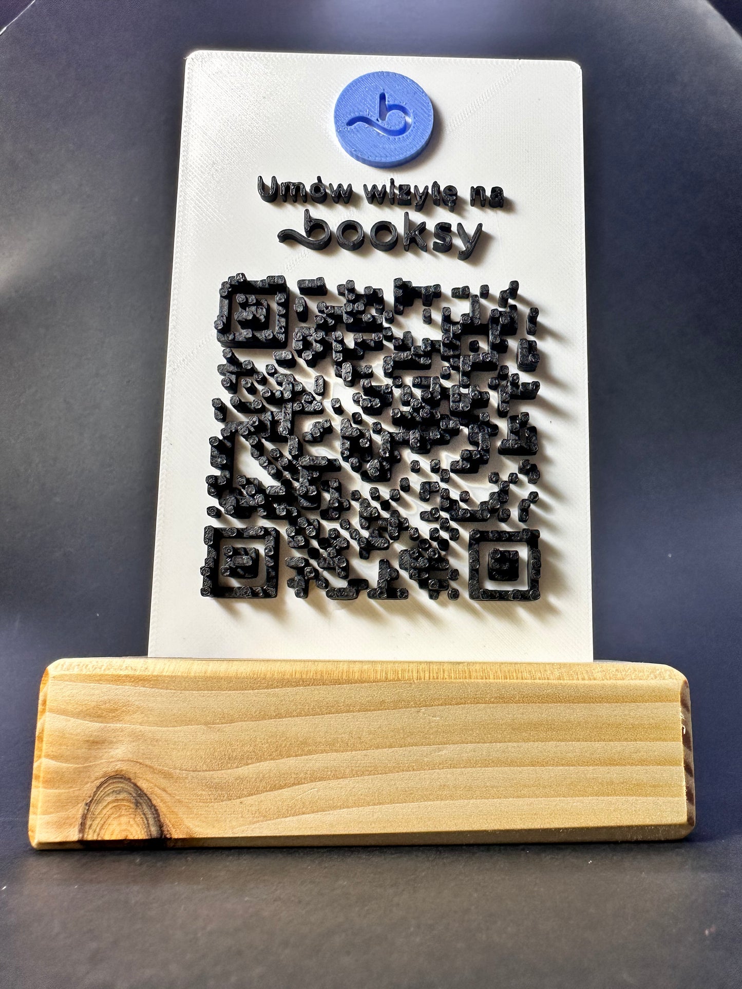 Tabliczka QR 3D - Booksy