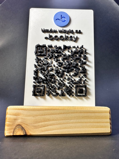 Tabliczka QR 3D - Booksy