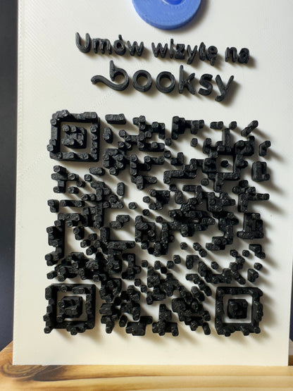 Tabliczka QR 3D - Booksy