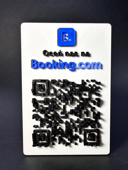 Tabliczka QR 3D - Booking