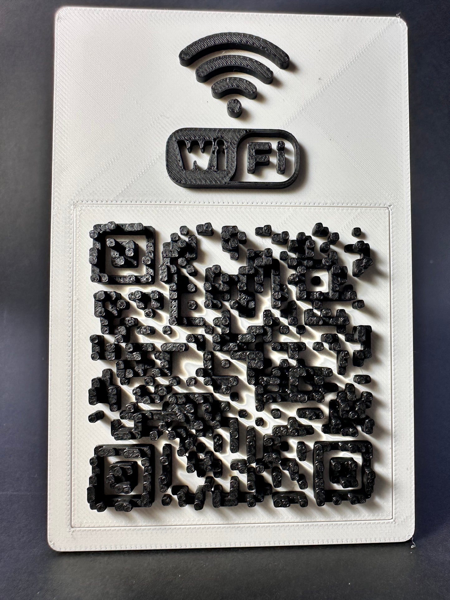 Tabliczka QR 3D - Wi - Fi