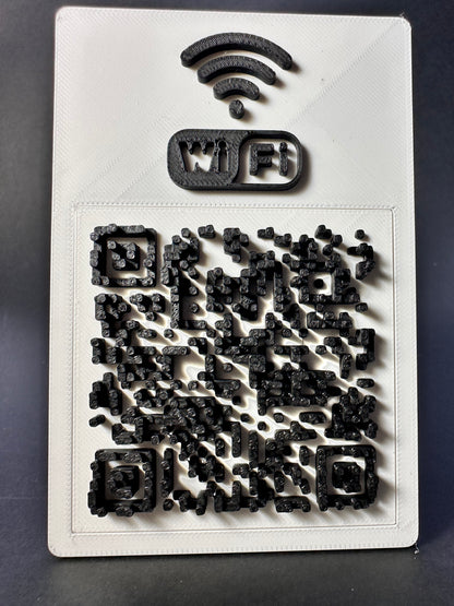 Tabliczka QR 3D - Wi - Fi