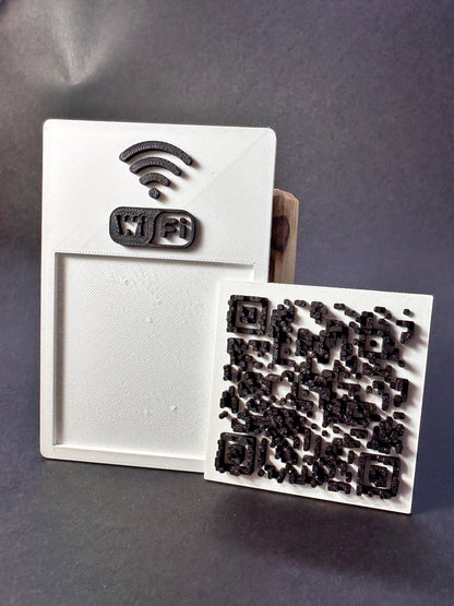 Tabliczka QR 3D - Wi - Fi